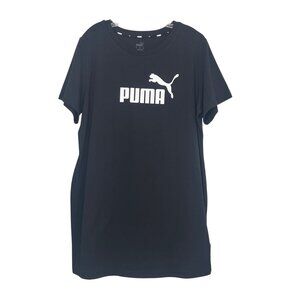 Puma Slim Fit TShirt Womens 2X Black New Casual Wear Athletic Top